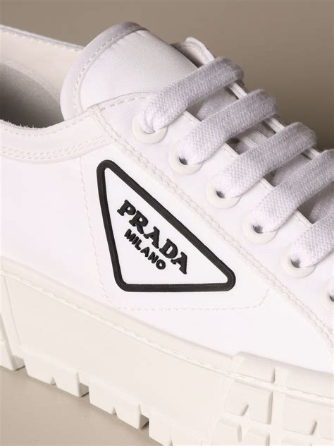 prada white trainers mens|Prada white sneakers women's.